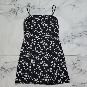 Princess Polly Adrianna Black Daisy Mini Dress